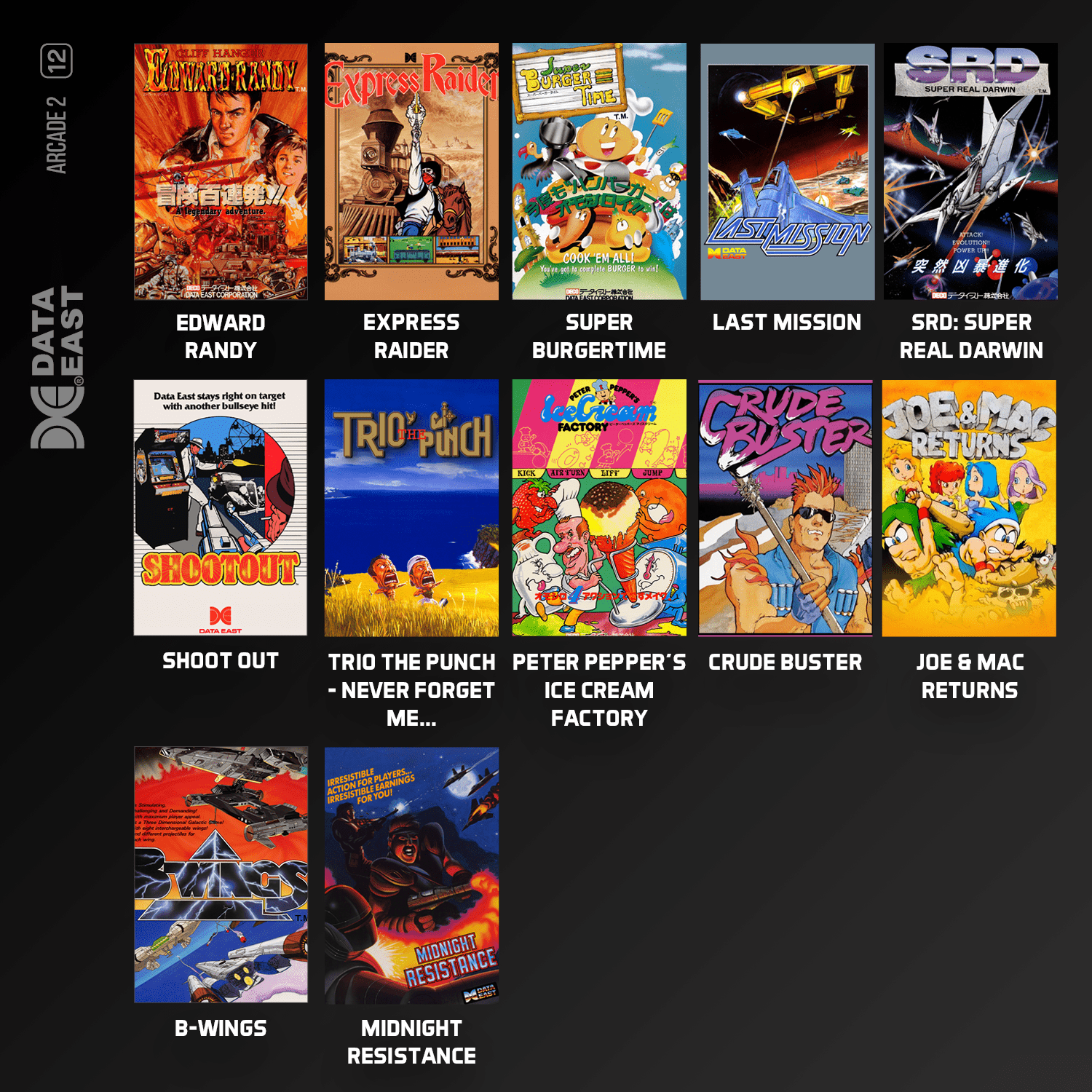 Blaze Evercade - Evercade Data East Arcade 2 - Cartouche n°12 - Jeux Rétro - Evercade - Shop Just for Games
