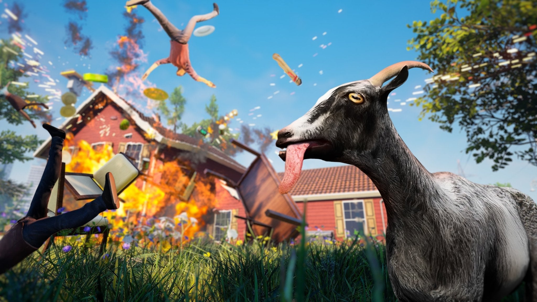 Goat Simulator Remastered PS5 - Jeux Vidéo Physique - THQ NORDIC GAMES - Shop Just for Games