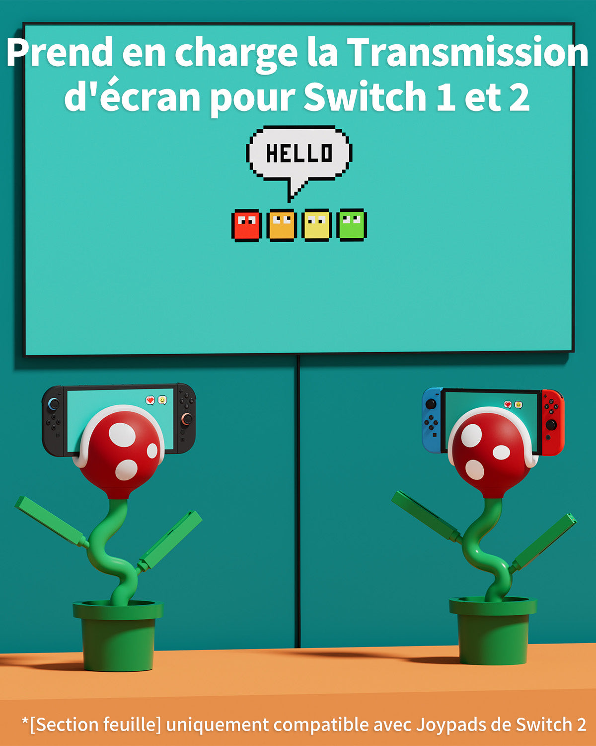 Plante Piranha pour Switch 2 - All-in-One Screen Casting & Station de Charge