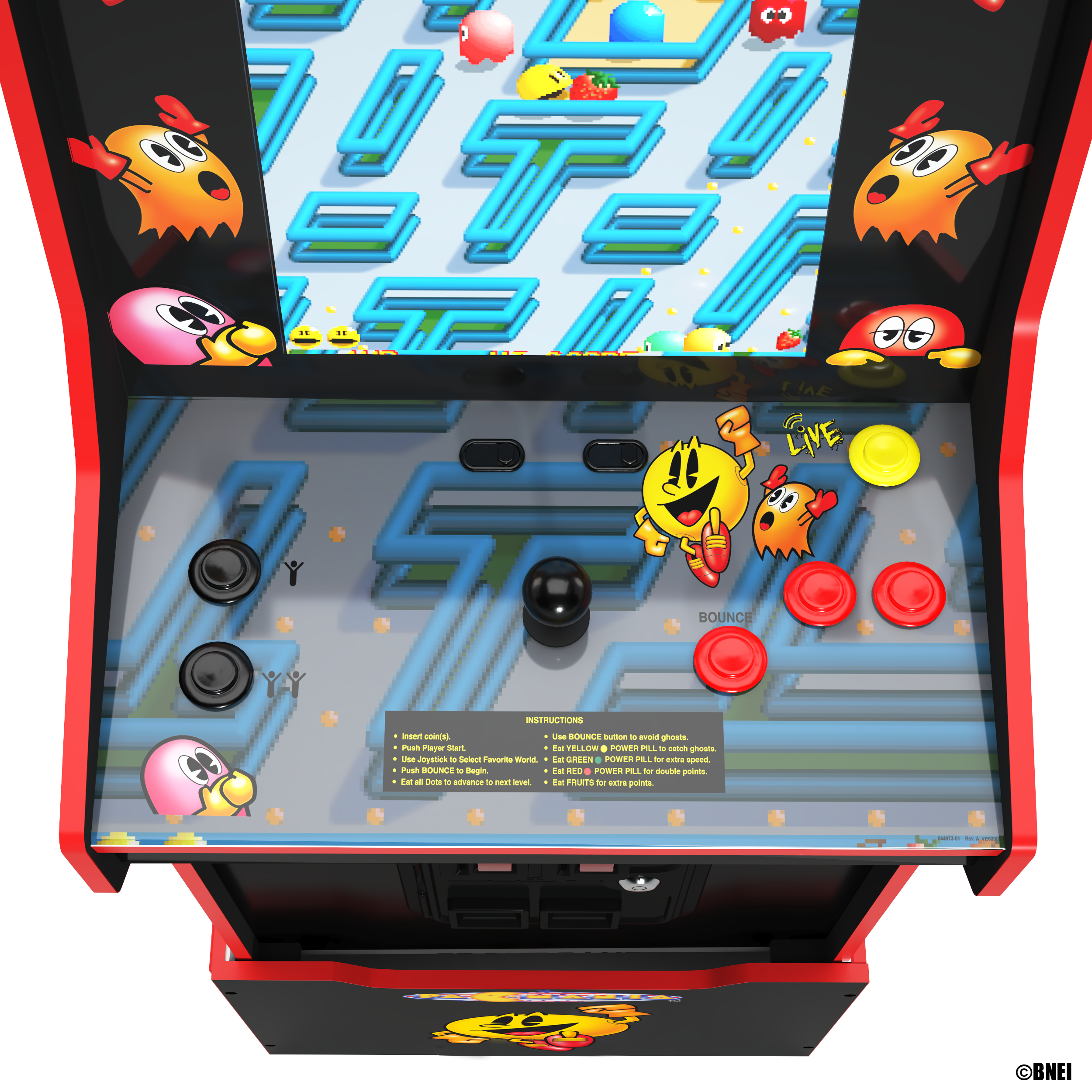 Borne Arcade1Up Bandai Namco Legacy Entertainment Pac-Mania Edition Arcade Machine