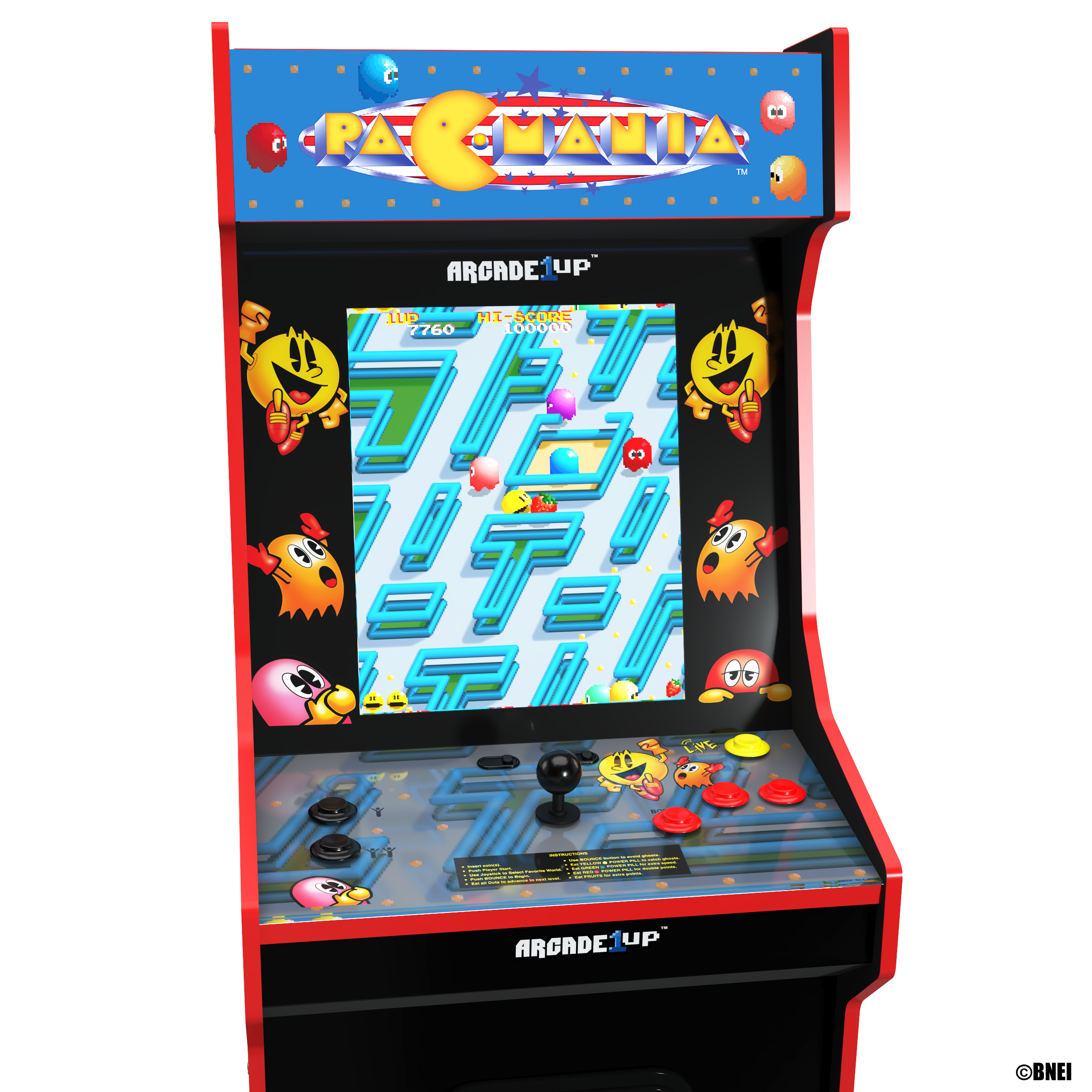 Borne Arcade1Up Bandai Namco Legacy Entertainment Pac-Mania Edition Arcade Machine
