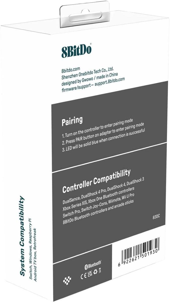 8Bitdo Adaptateur Bluetooth Version 2 pour Windows/Steam Deck/Raspberry Pi/Nintendo Switch - Manettes - 8Bitdo - Shop Just for Games