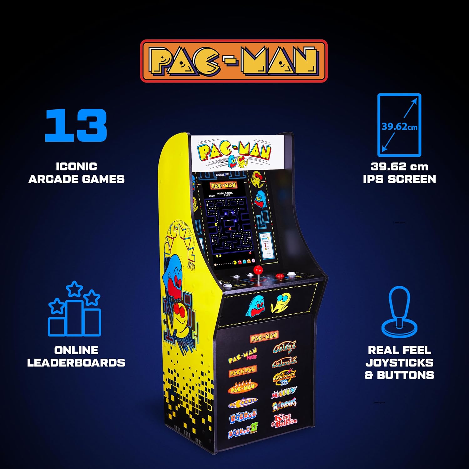 Borne Arcade1Up PAC-Man Classic SE (Slim Edition) Arcade Machine