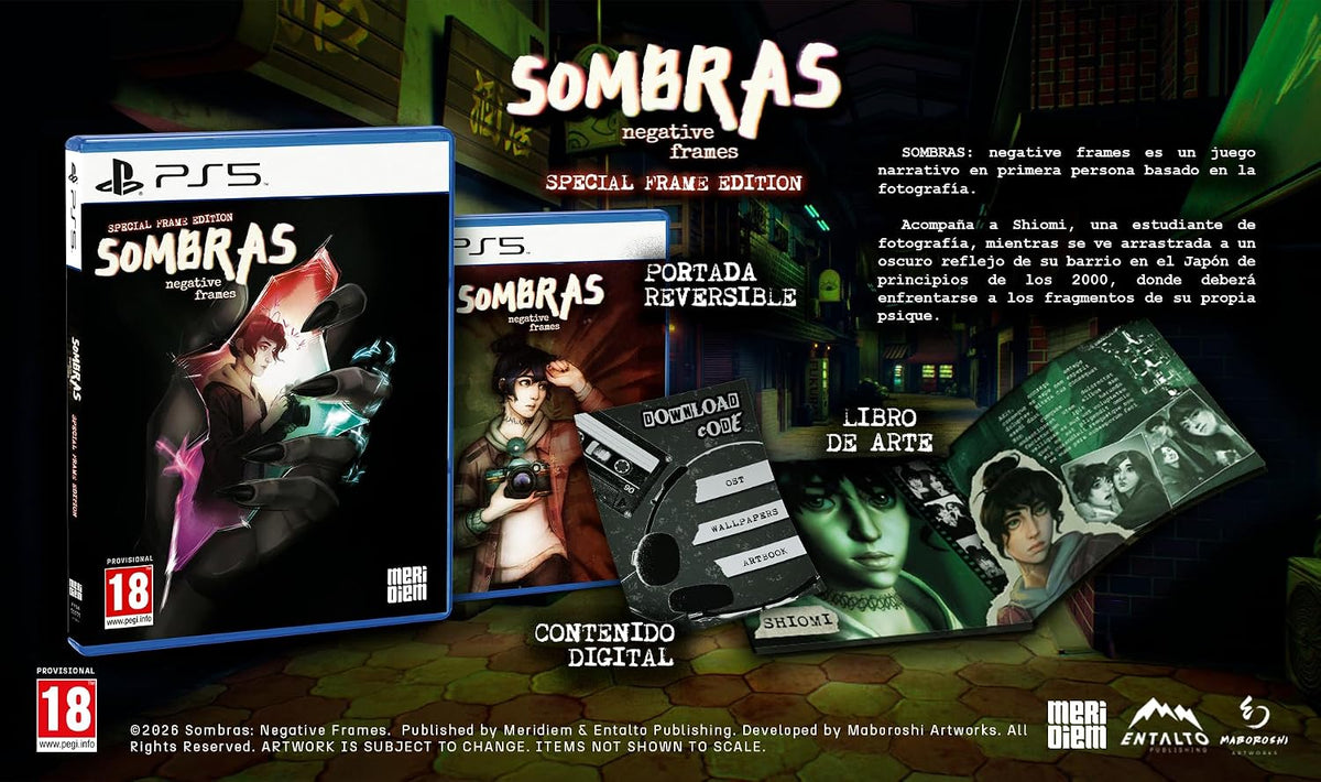 SOMBRAS : negative frames Special Frames Edition PS5