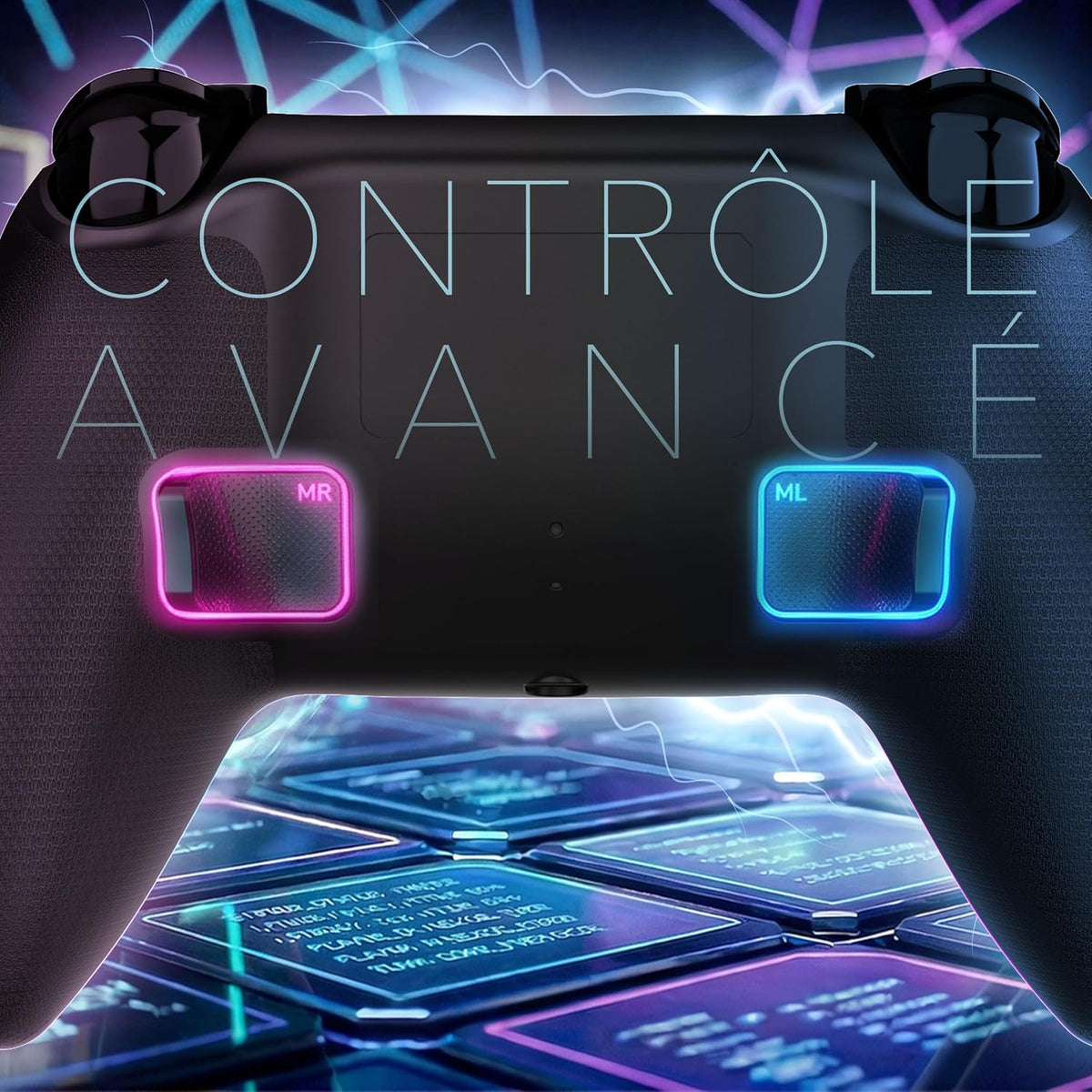 Manette Bluetooth pour PS5 LED - Thug Life