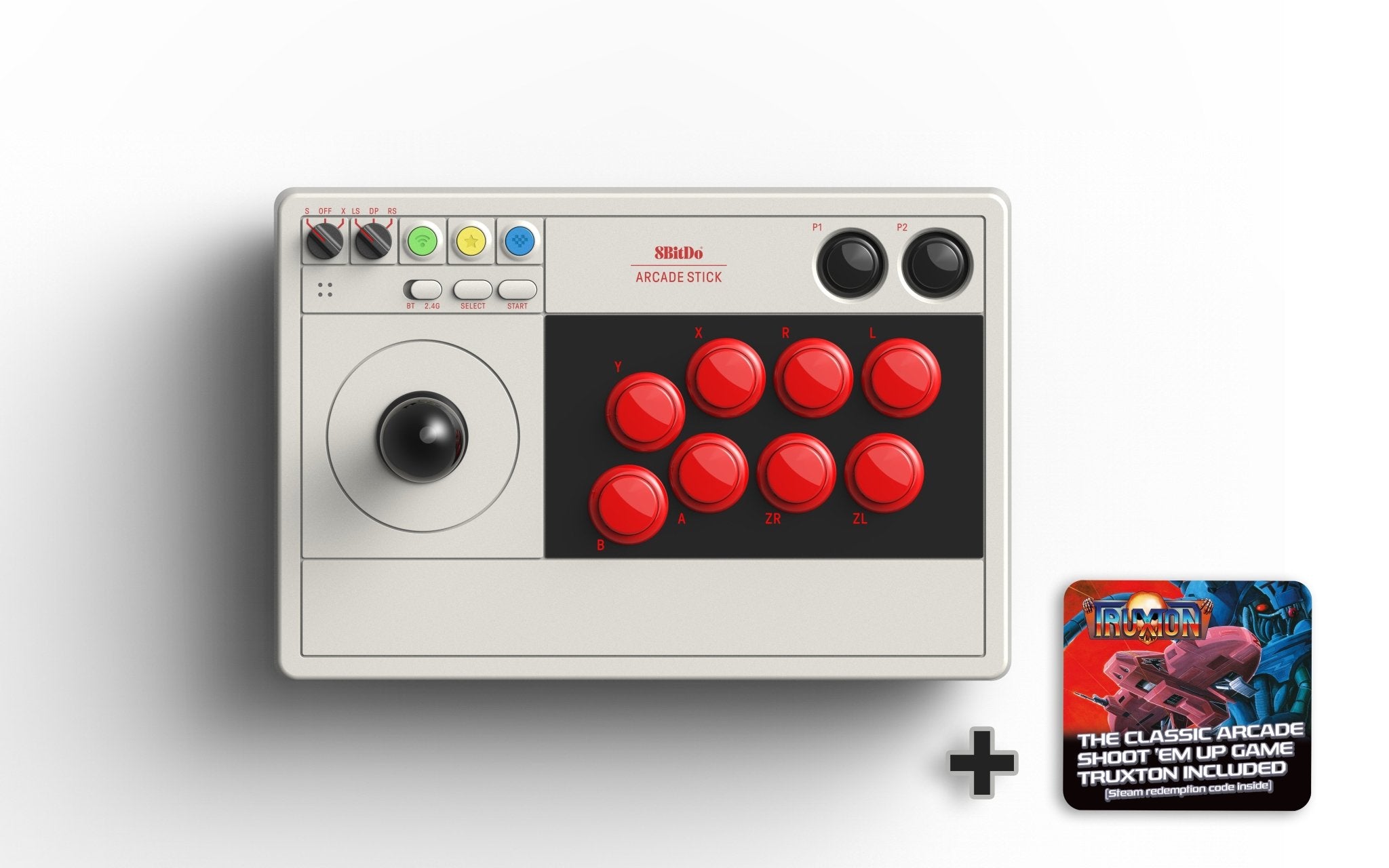 8Bitdo Arcade Stick TRUXTON Steam Bundle (Stick compatible Switch & PC) - Manettes - 8Bitdo - Shop Just for Games