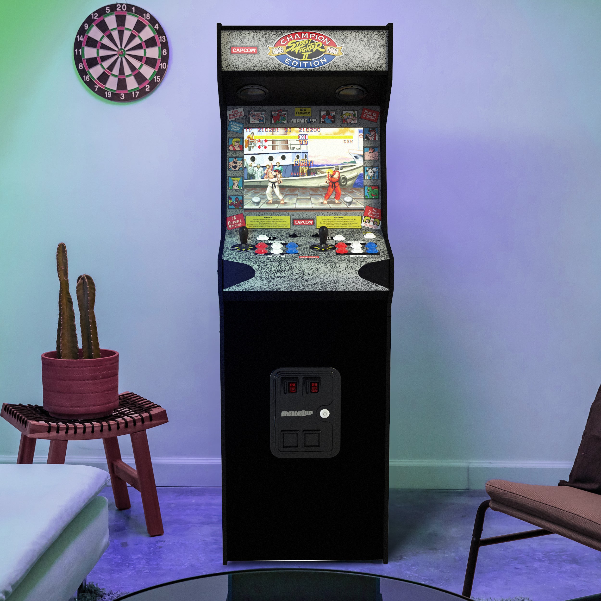 Borne Arcade1Up Street Fighter Deluxe Arcade Machine