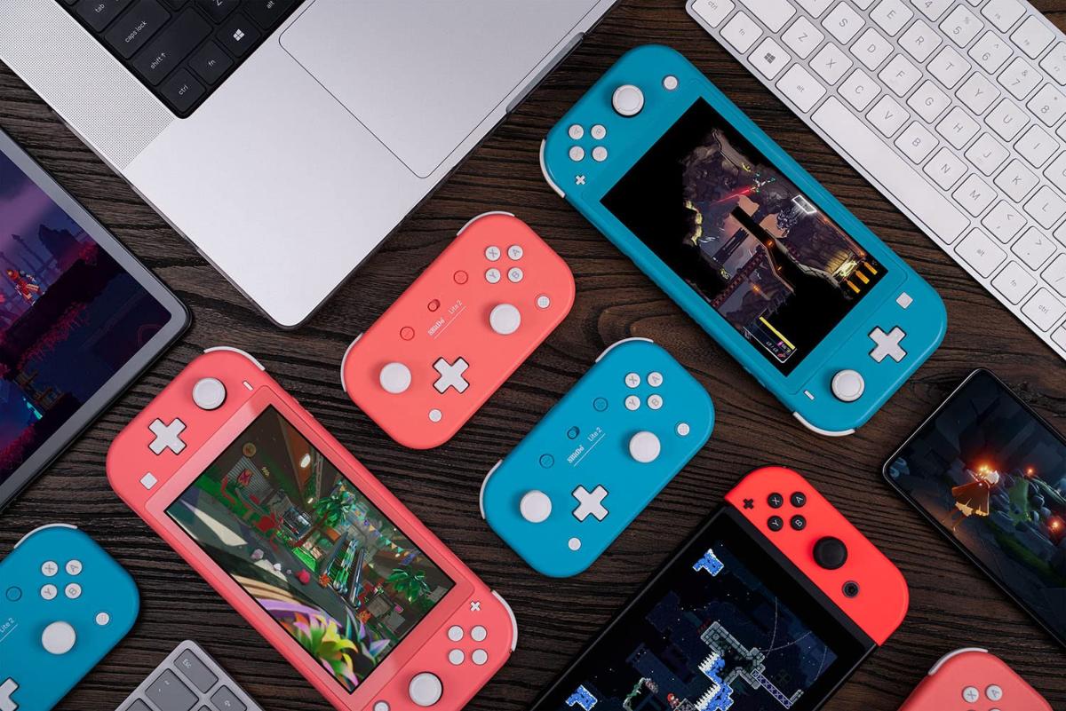 8BitDo Lite 2 Rose Manette Bluetooth pour Nintendo Switch, Raspberry, Android et Windows - Manettes - 8Bitdo - Shop Just for Games