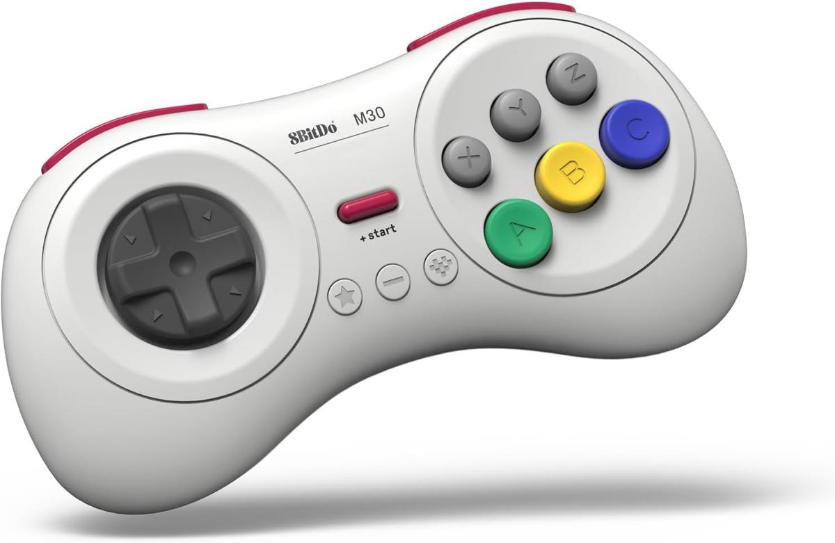 8bitdo Manette Bluetooth 8 boutons M30, couleur Blanche/White compatible sur Switch, Android & PC - Manettes - 8Bitdo - Shop Just for Games