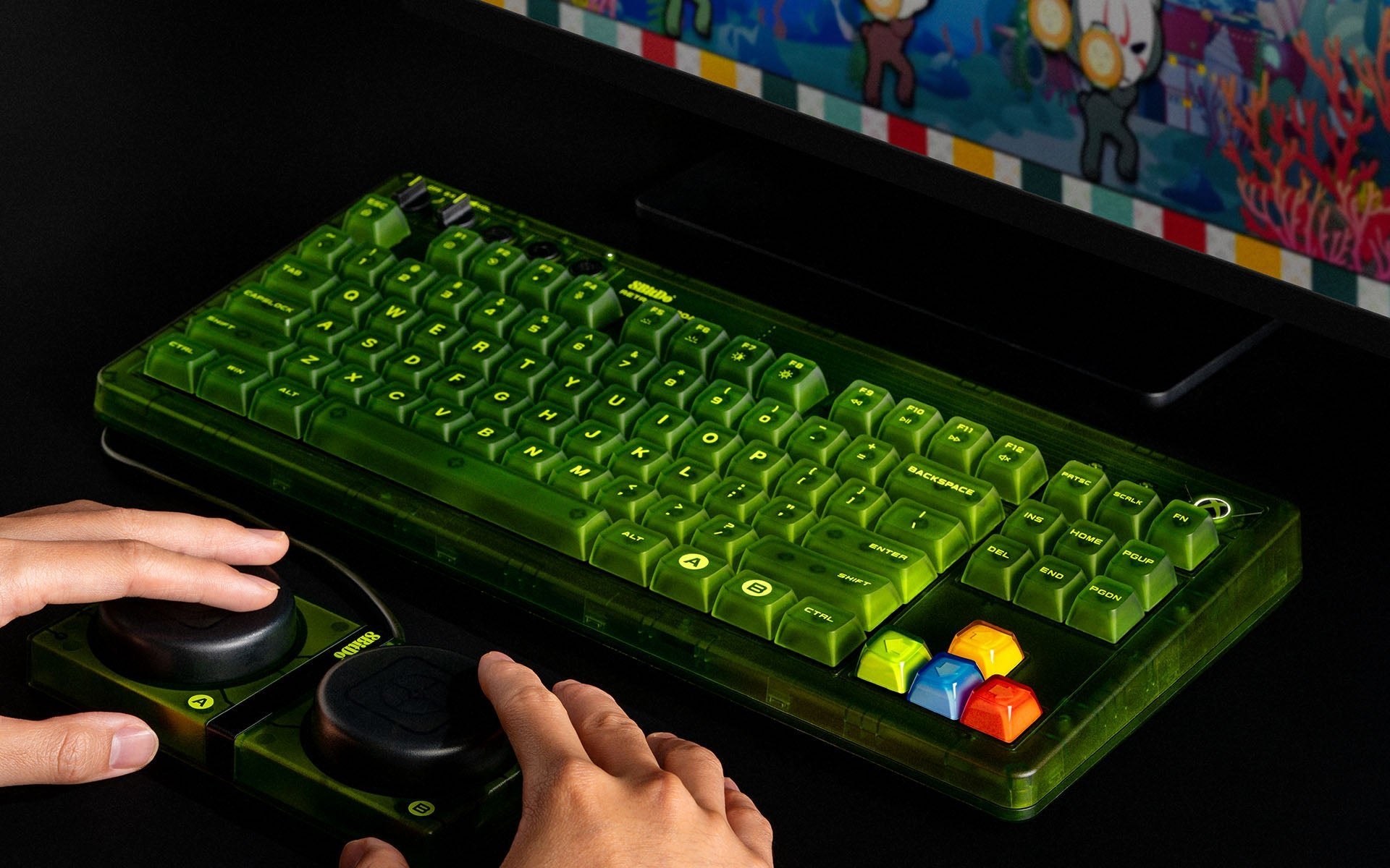 8BitDo Retro Mechanical Keyboard Xbox Edition (Clavier Qwerty 87 touches - DISPOSITION ANSI / ANSI LAYOUT) - Claviers - 8Bitdo - Shop Just for Games