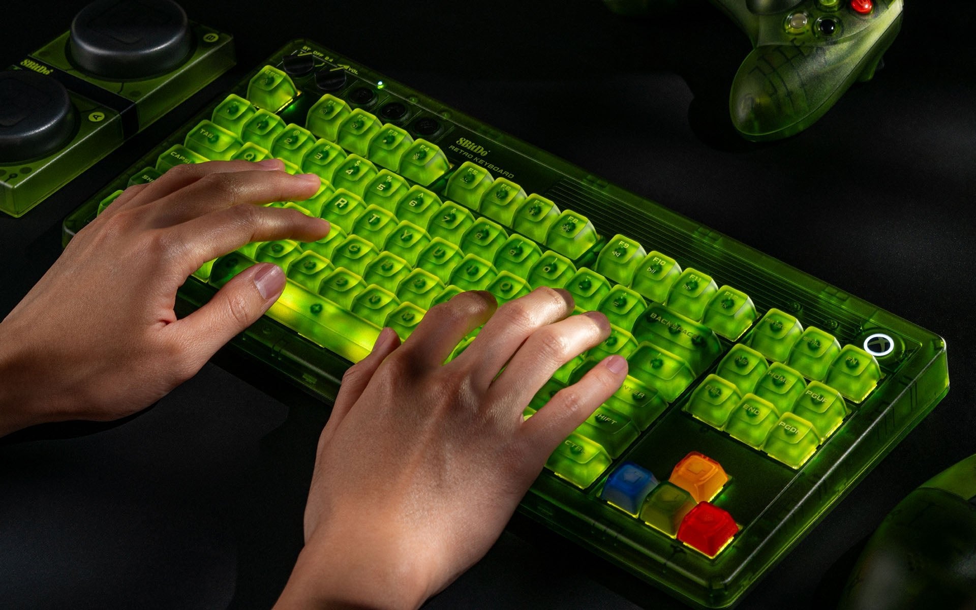 8BitDo Retro Mechanical Keyboard Xbox Edition (Clavier Qwerty 87 touches - DISPOSITION ANSI / ANSI LAYOUT) - Claviers - 8Bitdo - Shop Just for Games