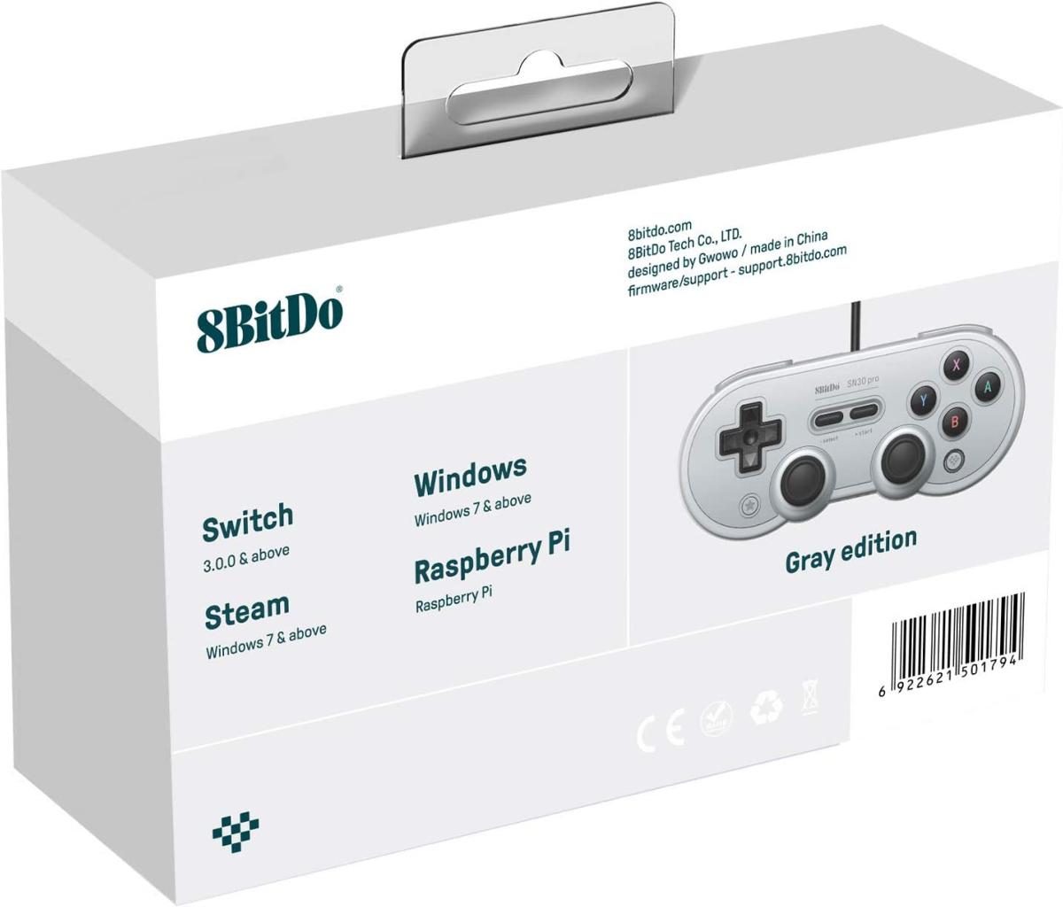 8Bitdo SN30 Pro USB Gamepad Grey Edition pour Nintendo Switch - Manettes - 8Bitdo - Shop Just for Games
