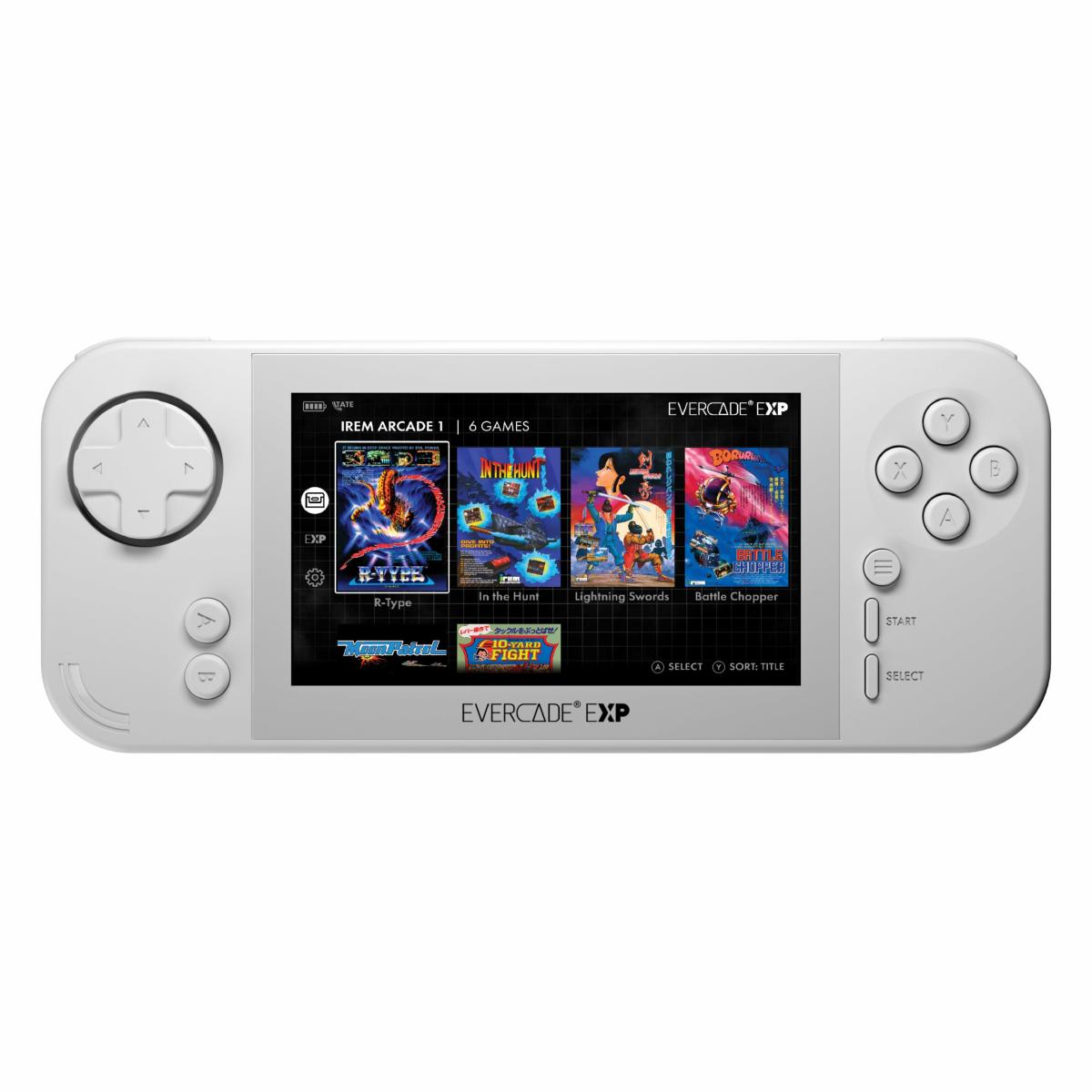 Blaze Evercade EXP - Console Portable + Capcom Collection 18 jeux intégrés & Cartouche Irem Arcade N°07 Incluse