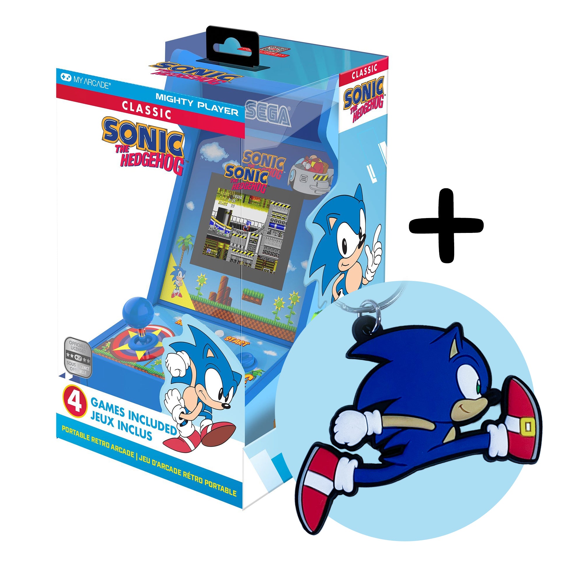 My Arcade - Mighty Player Sonic The Hedgehog + Porte-clés Sonic OFFERT