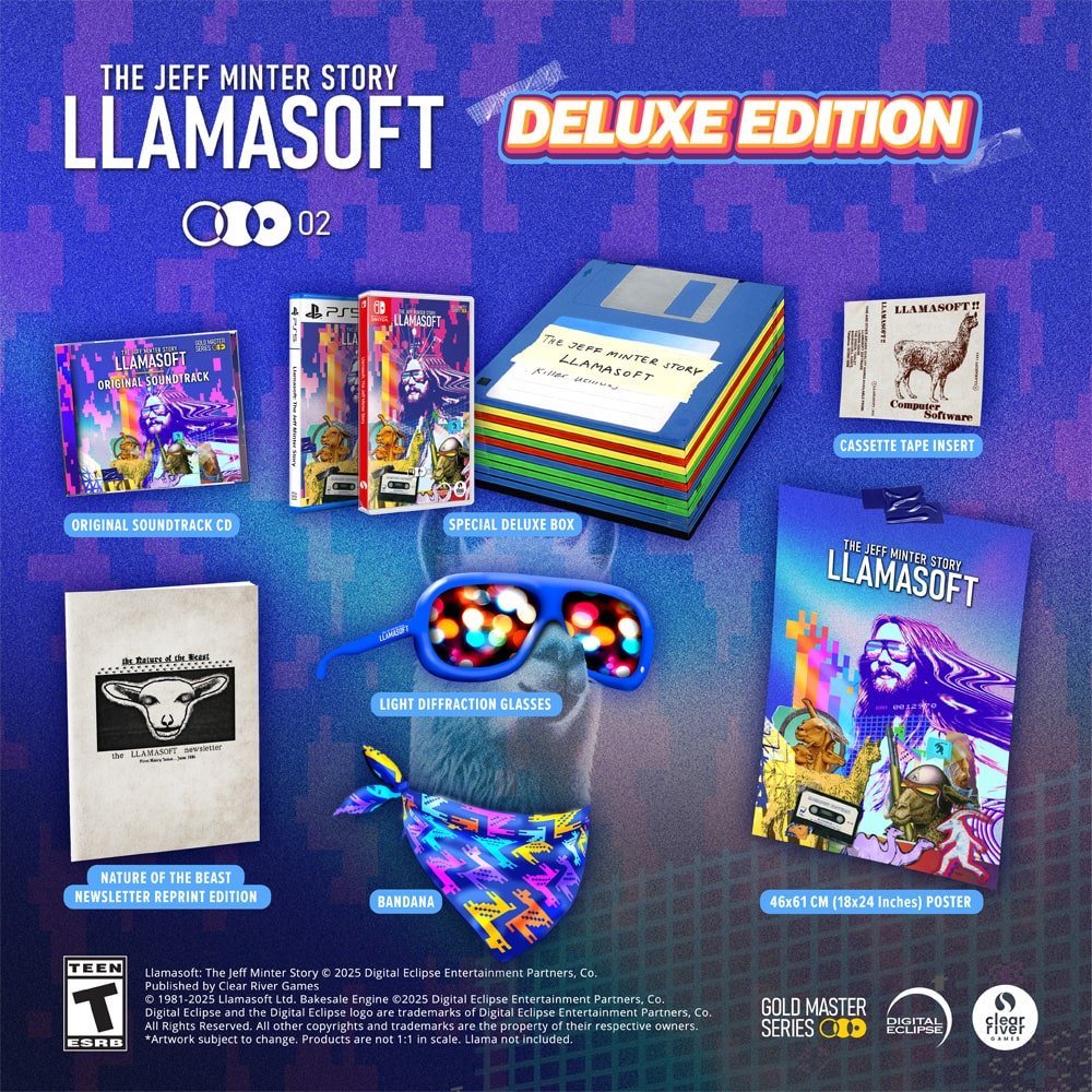 Llamasoft The Jeff Minter Story Deluxe Edition SWITCH - Jeux Vidéo Physique - Clear River Games - Shop Just for Games