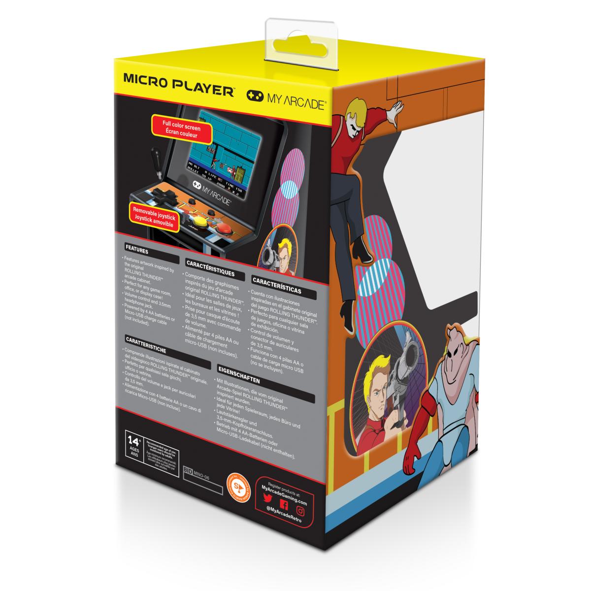 My Arcade - Micro Player Rolling Thunder - Console portable - My Arcade - Shop Just for Games