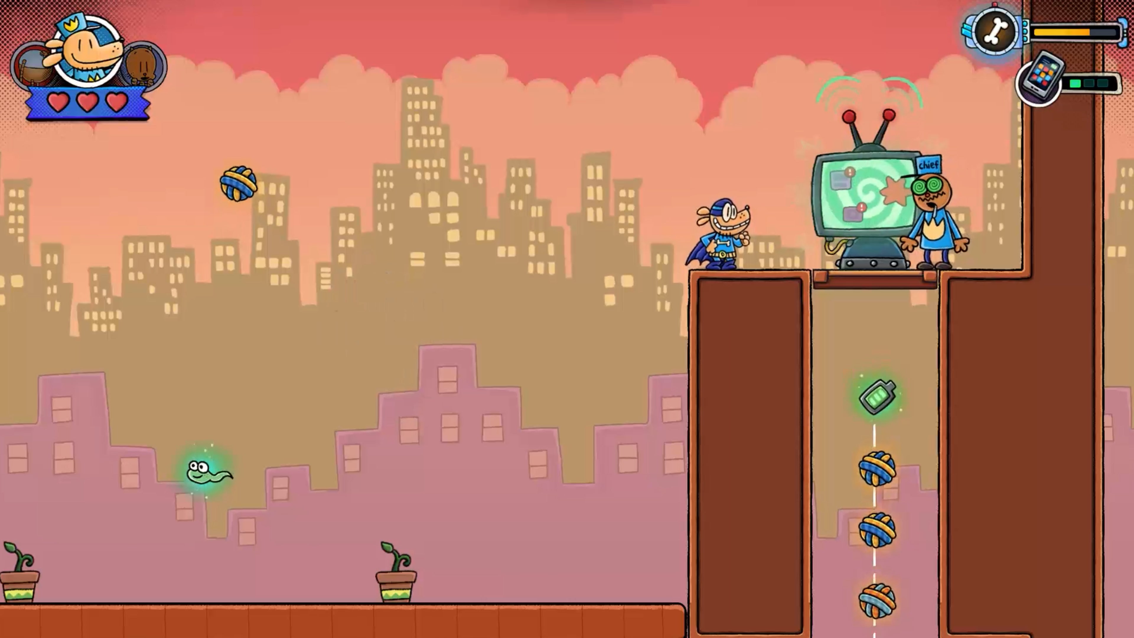 Dog Man Bark in Action Nintendo Switch