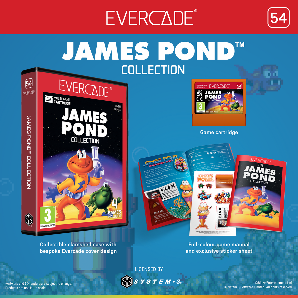 Blaze Evercade - James Pond Collection - Cartouche n°54