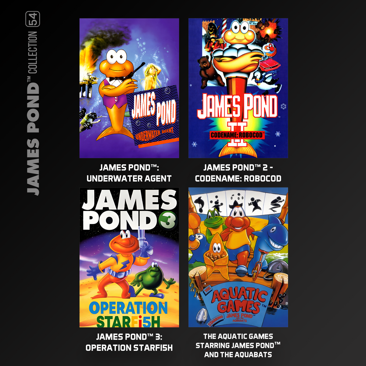 Blaze Evercade - James Pond Collection - Cartouche n°54
