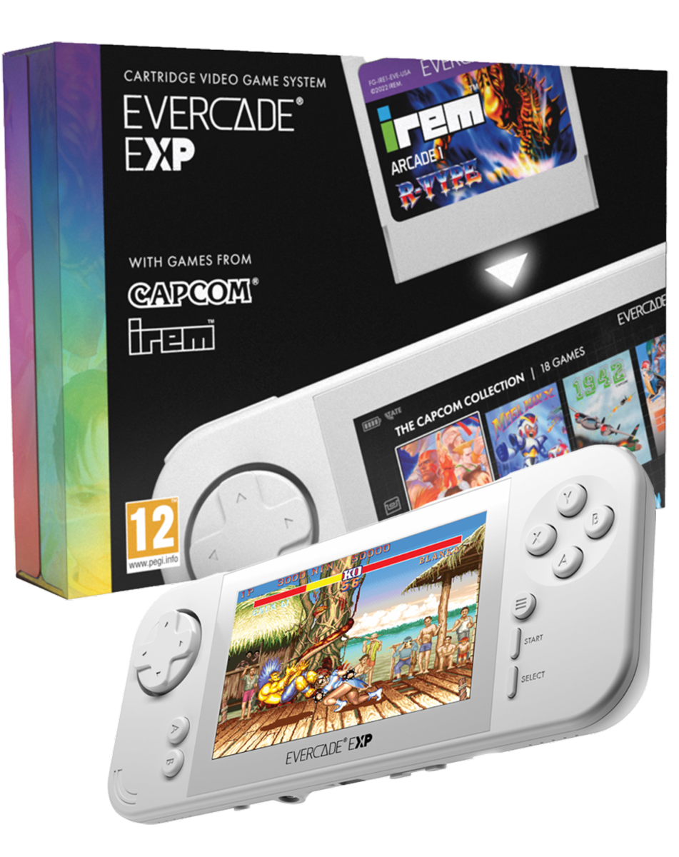 Blaze Evercade EXP - Console Portable + Capcom Collection 18 jeux intégrés & Cartouche Irem Arcade N°07 Incluse