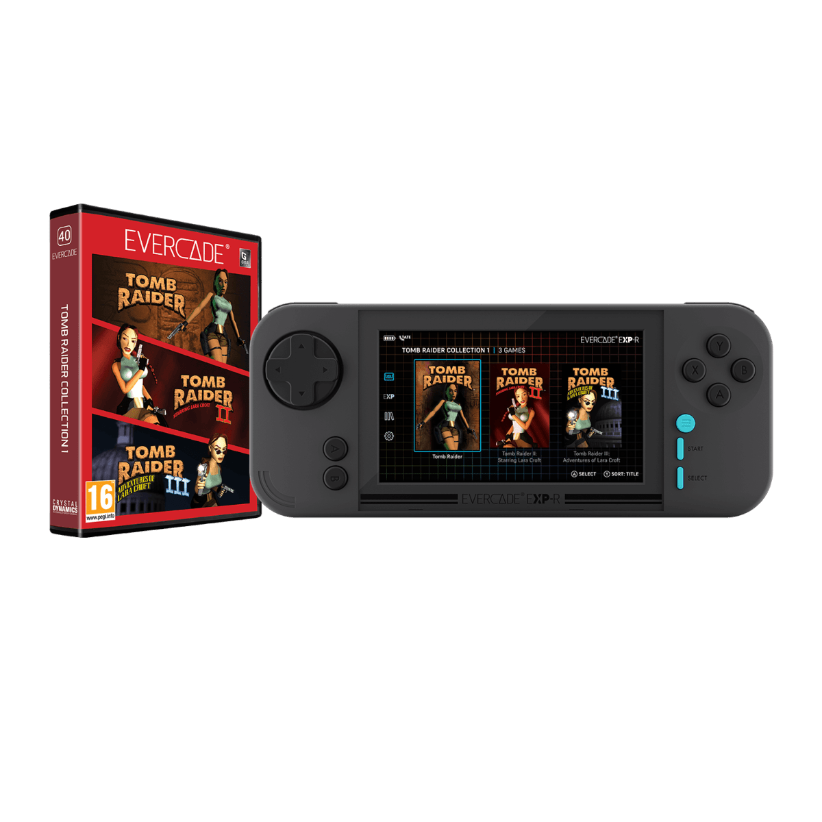 Blaze Evercade Console Portable EXP - R Pack Spécial "TATE & Shoots" - Console portable - Evercade - Shop Just for Games