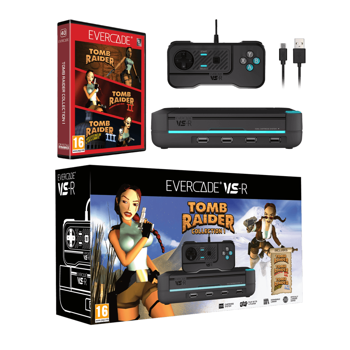 Evercade VS - R Tomb Raider 1 - 2 - 3 - Console - Evercade - Shop Just for Games