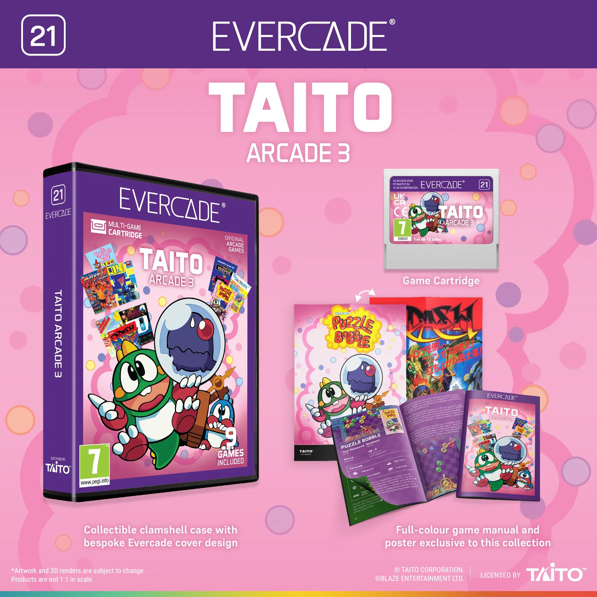 Blaze Evercade - TAITO Arcade Collection 3 - Cartouche n°21