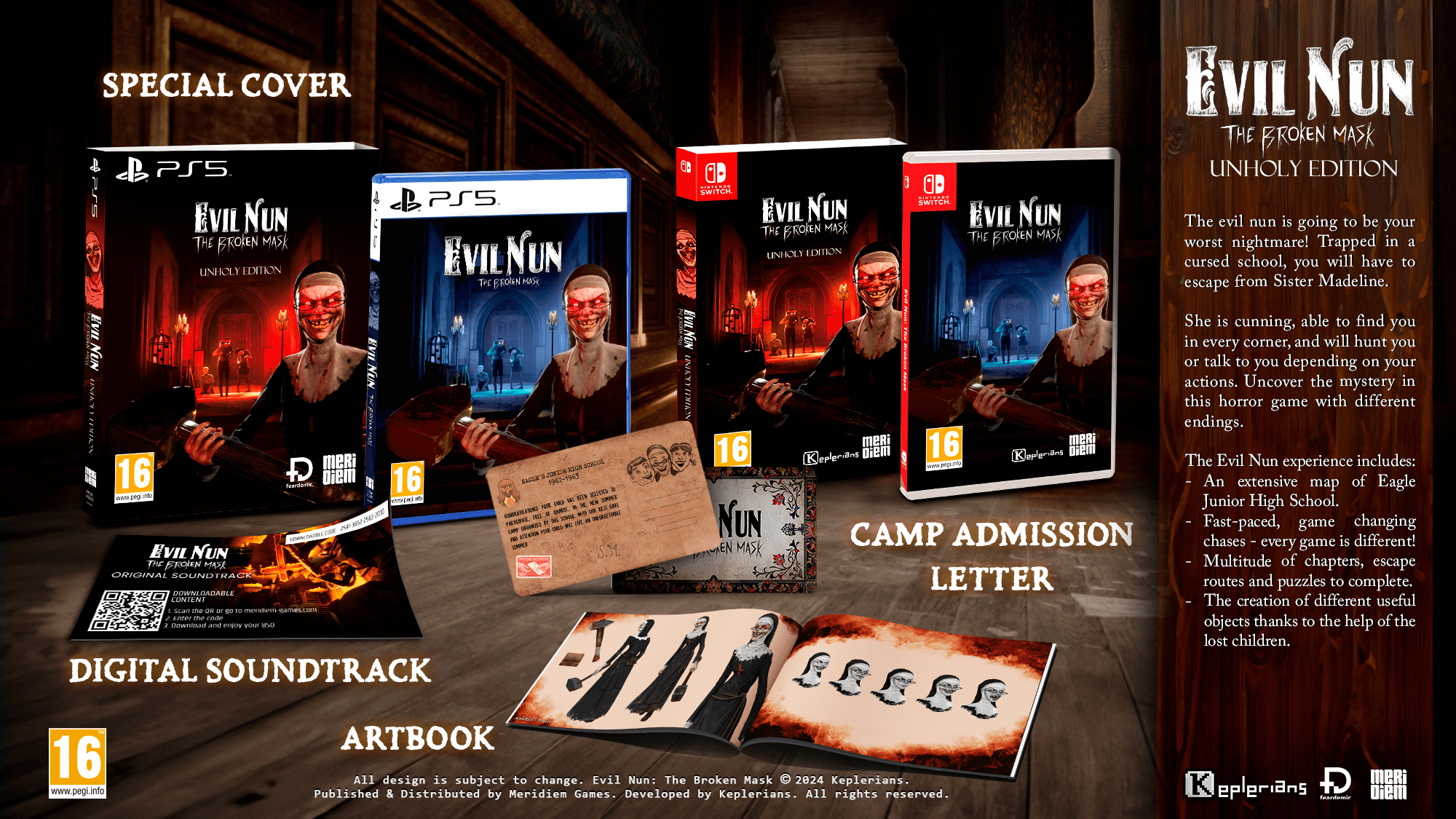 Evil Nun The Broken Mask Unholy Edition Nintendo Switch - Jeux Vidéo Physique - Meridiem - Shop Just for Games