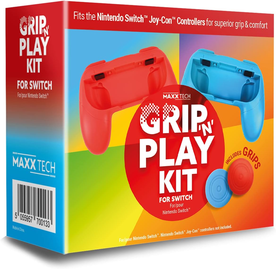 Grip 'N' Play Kit Nintendo Switch - Accessoires - MAXX TECH - Shop Just for Games