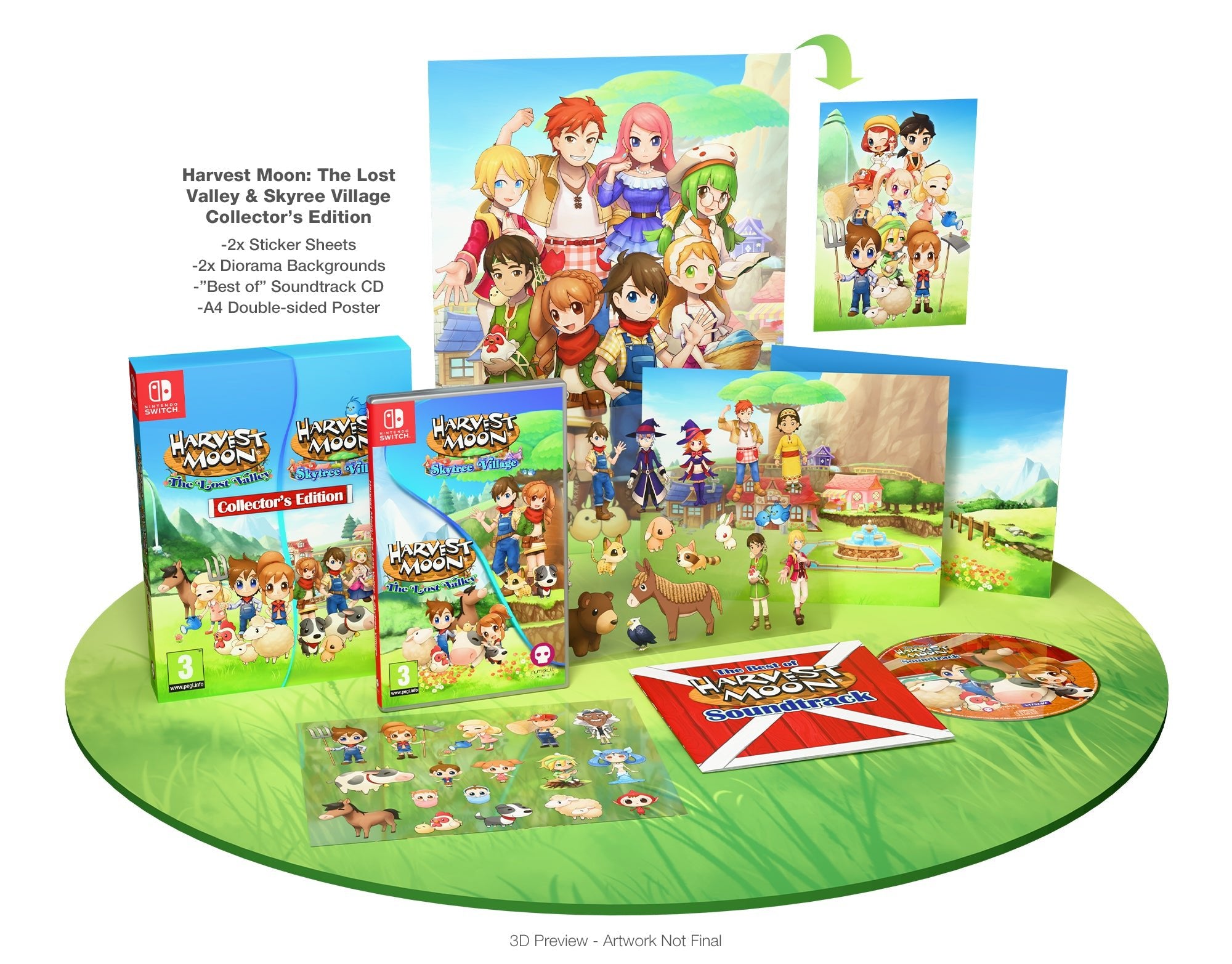 Harvest Moon The Lost Valley + Skytree Village Collector's Edition SWITCH - Jeux Vidéo Physique - NUMSKULL - Shop Just for Games