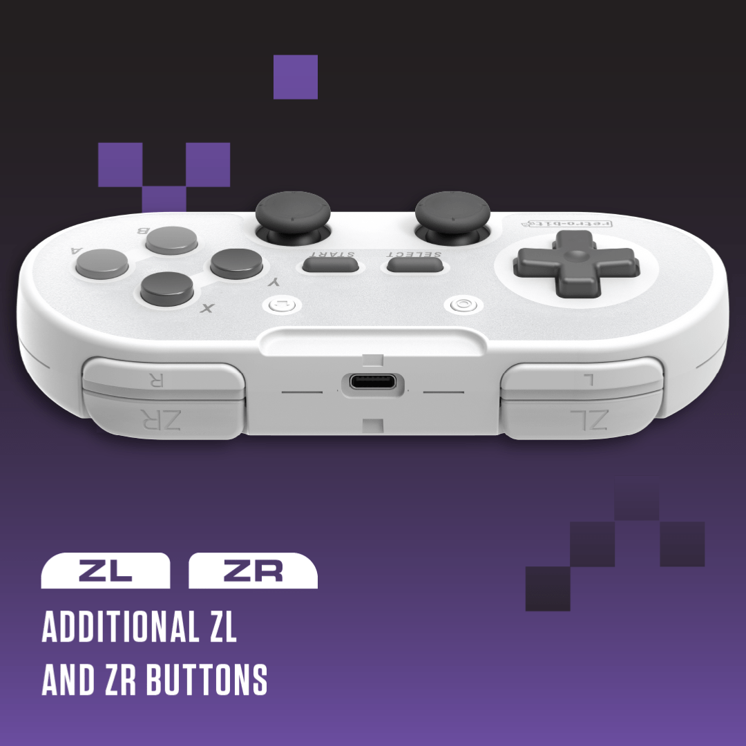 Retro - Bit Legacy 16 sans fil & USB - Grise (Dongles USB & SNES inclus) - Manettes - retro - bit - Shop Just for Games