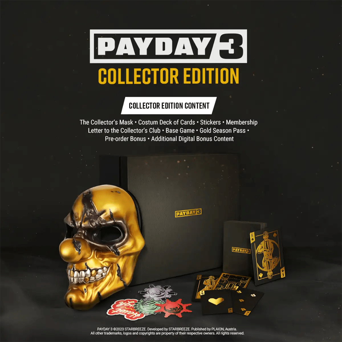 PAYDAY 3 Collector Edition PS5 - Jeux Vidéo Physique - Deep Silver - Shop Just for Games