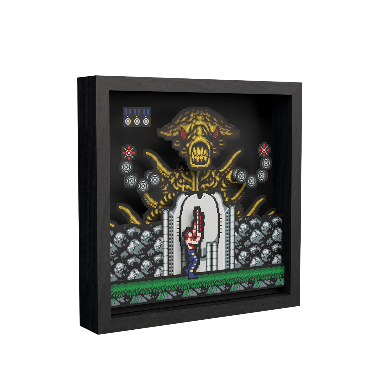 Pixel Frames Contra NES - Taille L 23x23cm
