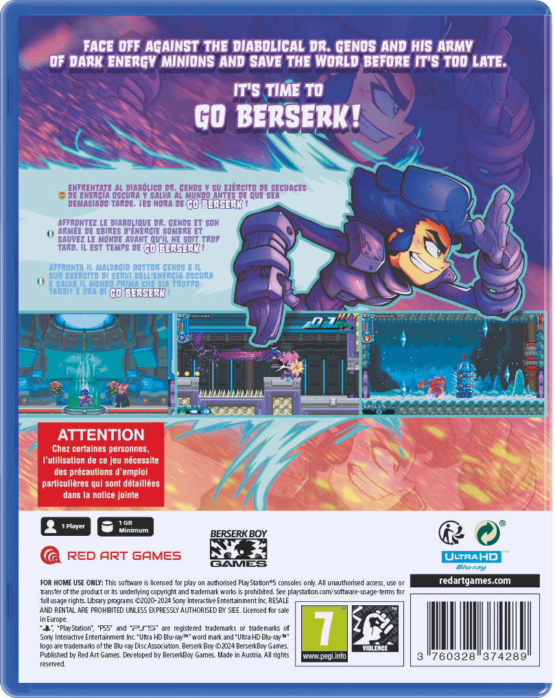 Berserk Boy Playstation 5 - Jeux Vidéo Physique - Red Art Games - Shop Just for Games