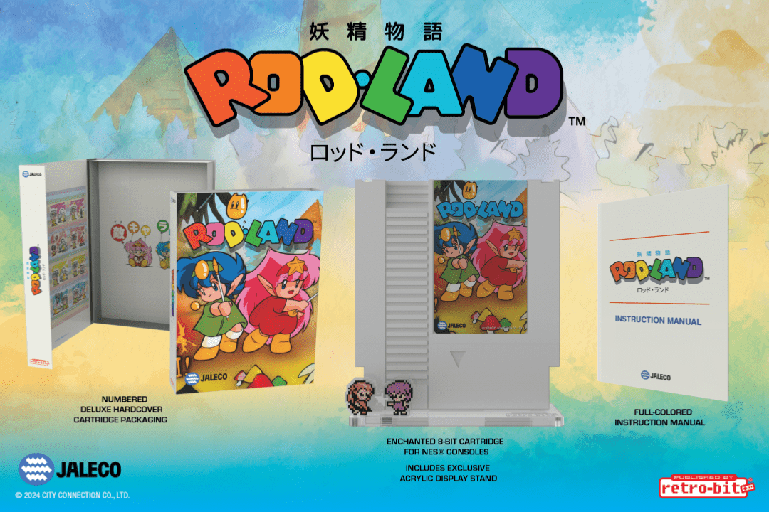 Rod Land Collector’s Edition Cartouche NES - Jeux Vidéo Cartouche - retro - bit - Shop Just for Games