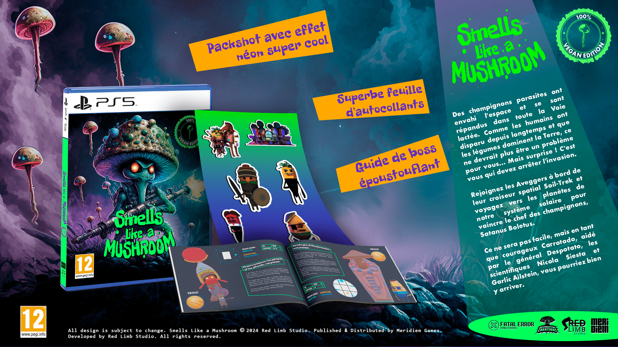 Smells Like A Mushroom 100% Vegan Edition PS5 - Jeux Vidéo Physique - Meridiem - Shop Just for Games