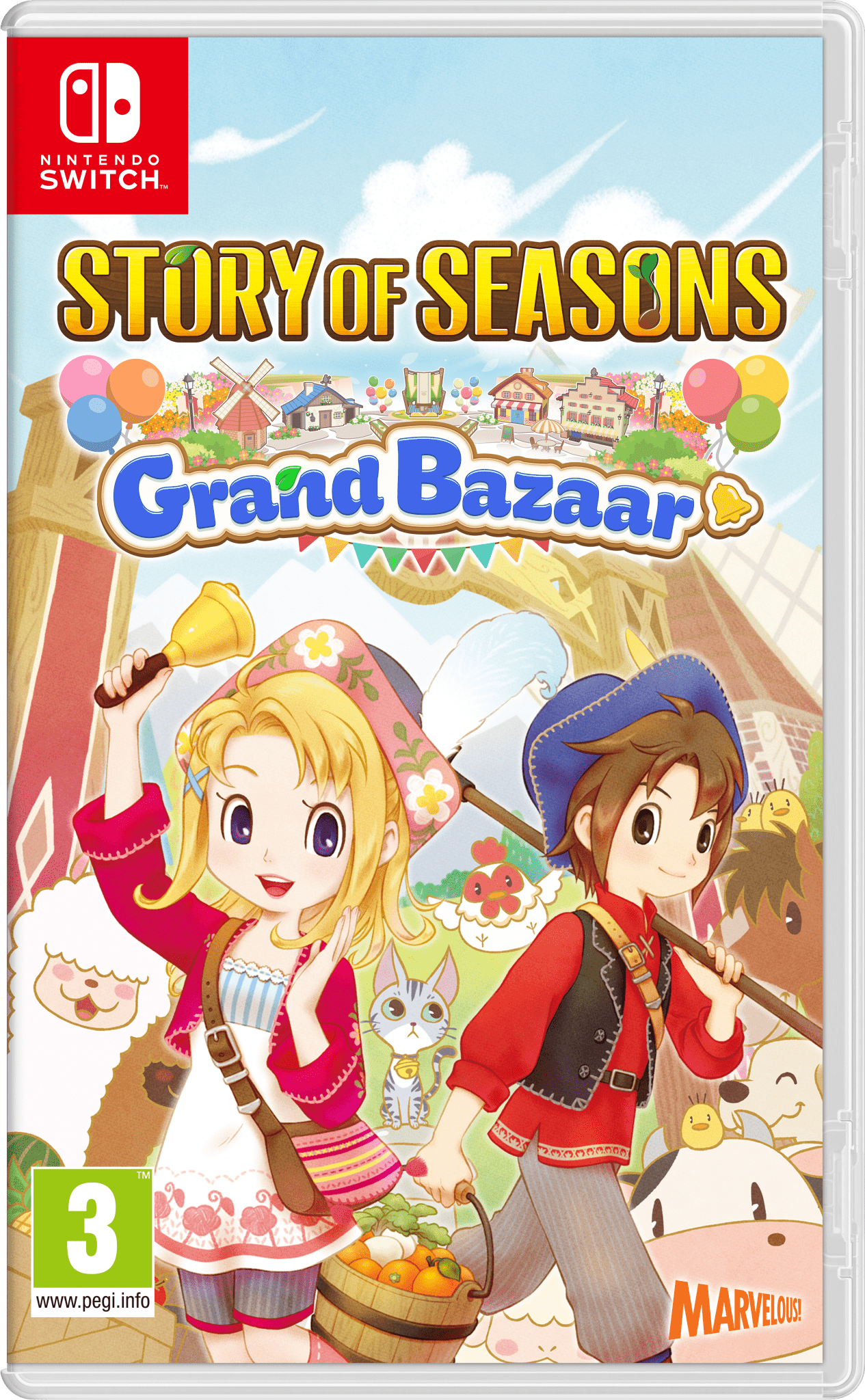 Story Of Seasons: Grand Bazaar SWITCH - Jeux Vidéo Physique - MARVELOUS - Shop Just for Games