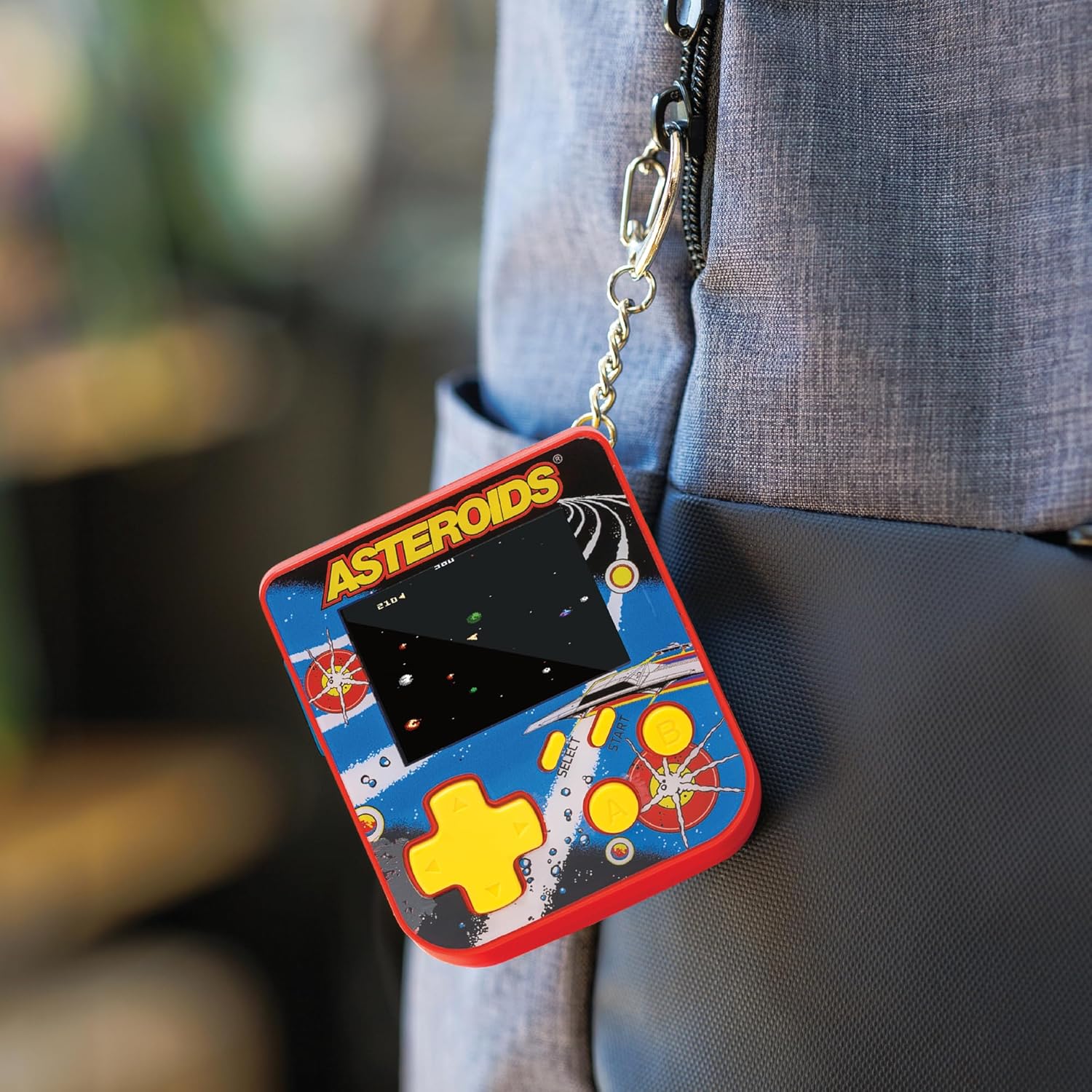 Super Micro Atari Asteroids Porte Clefs Gamer