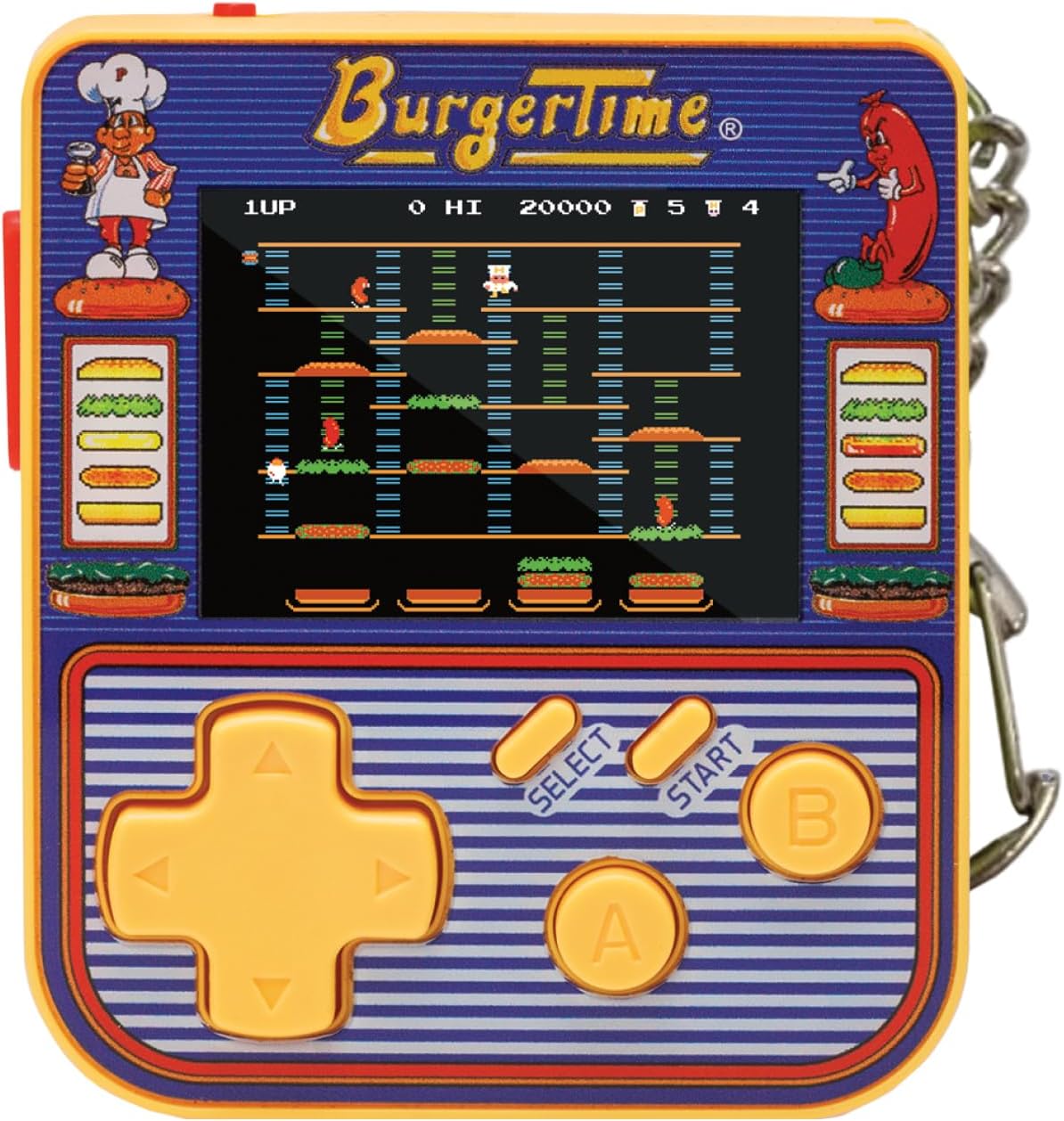 Super Micro Data East Burger Time Porte Clefs Gamer