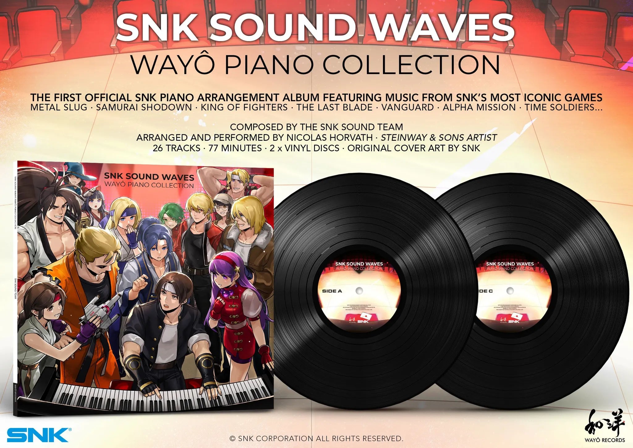 SNK Sound Waves - Wayô Piano Collection Vinyl 2LP