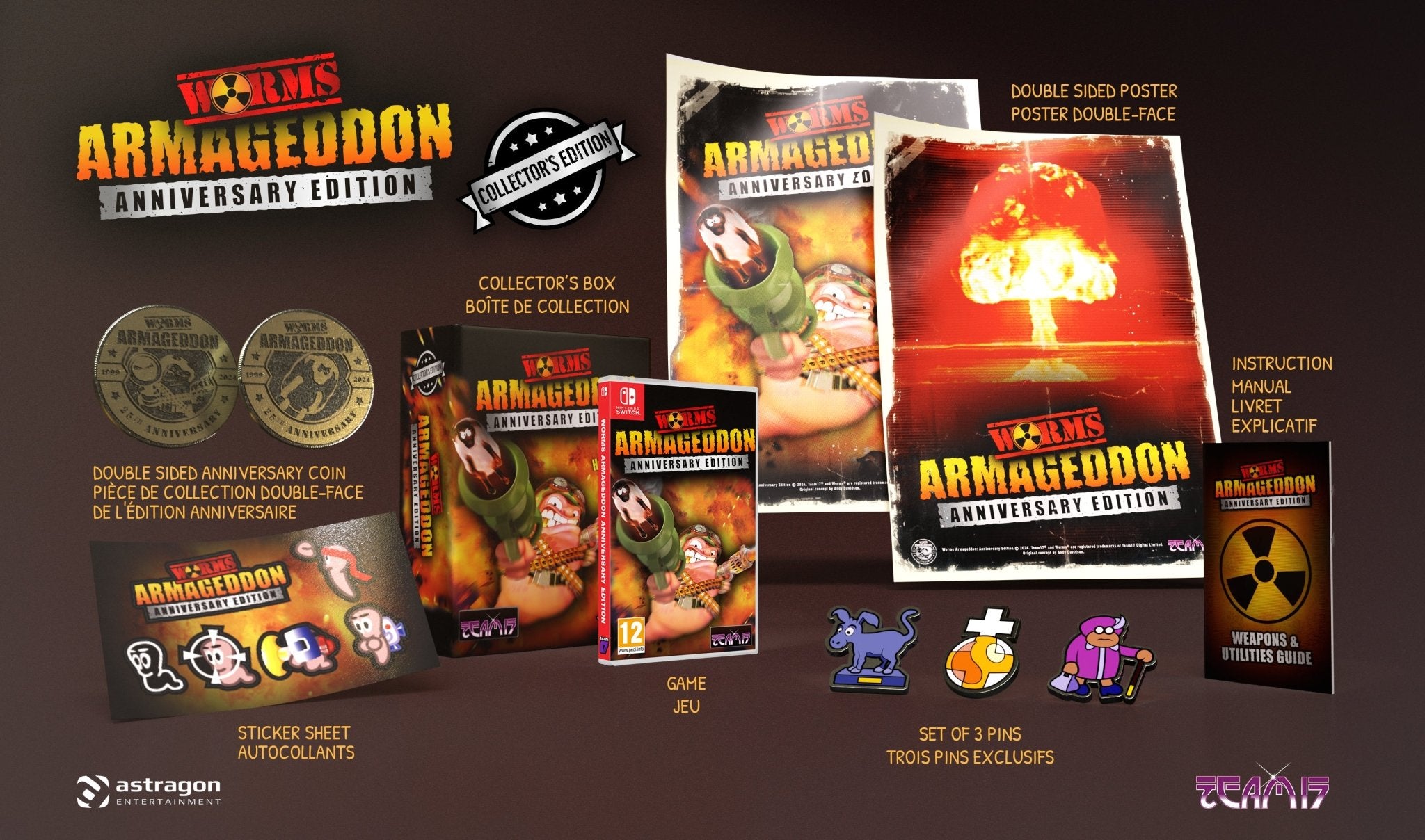 Worms Armageddon Anniversary Collector's Edition Nintendo Switch - Jeux Vidéo Physique - Team 17 - Shop Just for Games