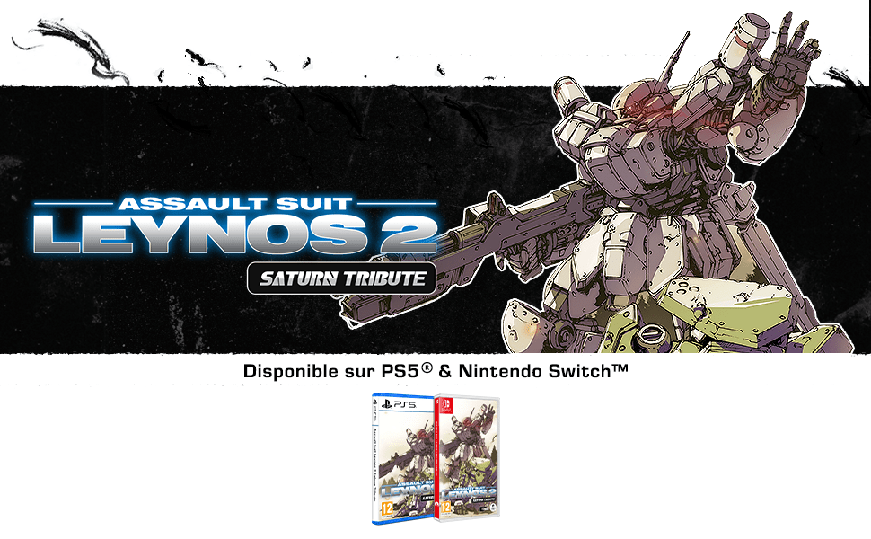 Assault Suit Leynos 2 Saturn Tribute Deluxe Edition SWITCH - Jeux Vidéo Physique - Clear River Games - Shop Just for Games