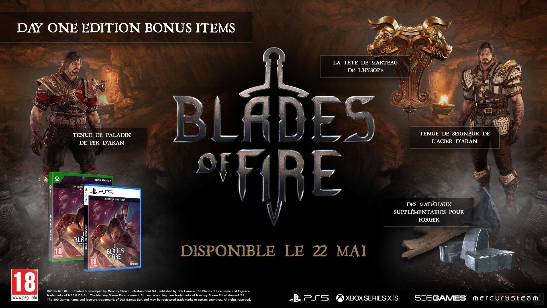 Blades of Fire Day One Edition Xbox Series X - Jeux Vidéo Physique - 505 GAMES - Shop Just for Games
