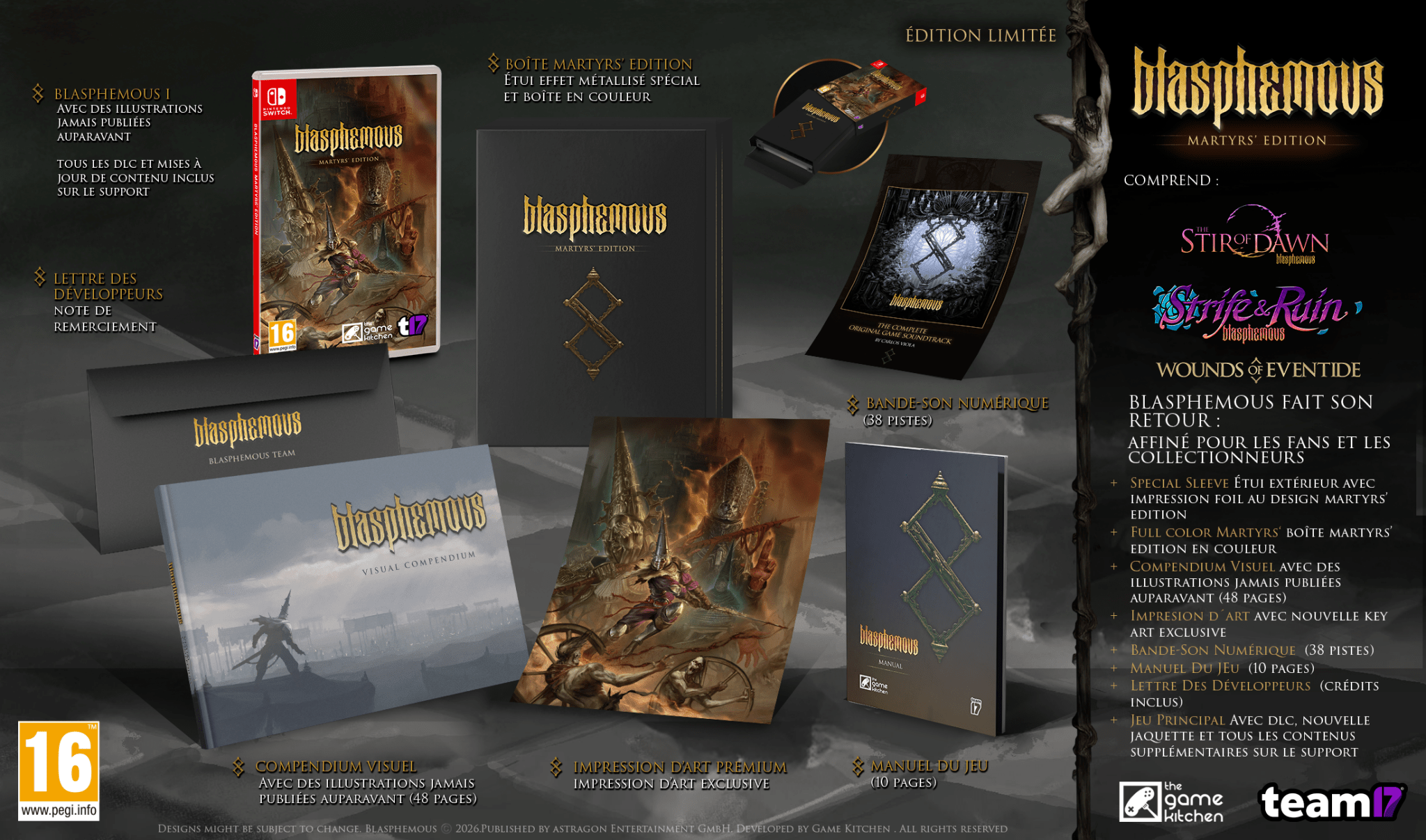 Blasphemous Martyr's Edition Nintendo Switch - Jeux Vidéo Physique - Astragon - Shop Just for Games