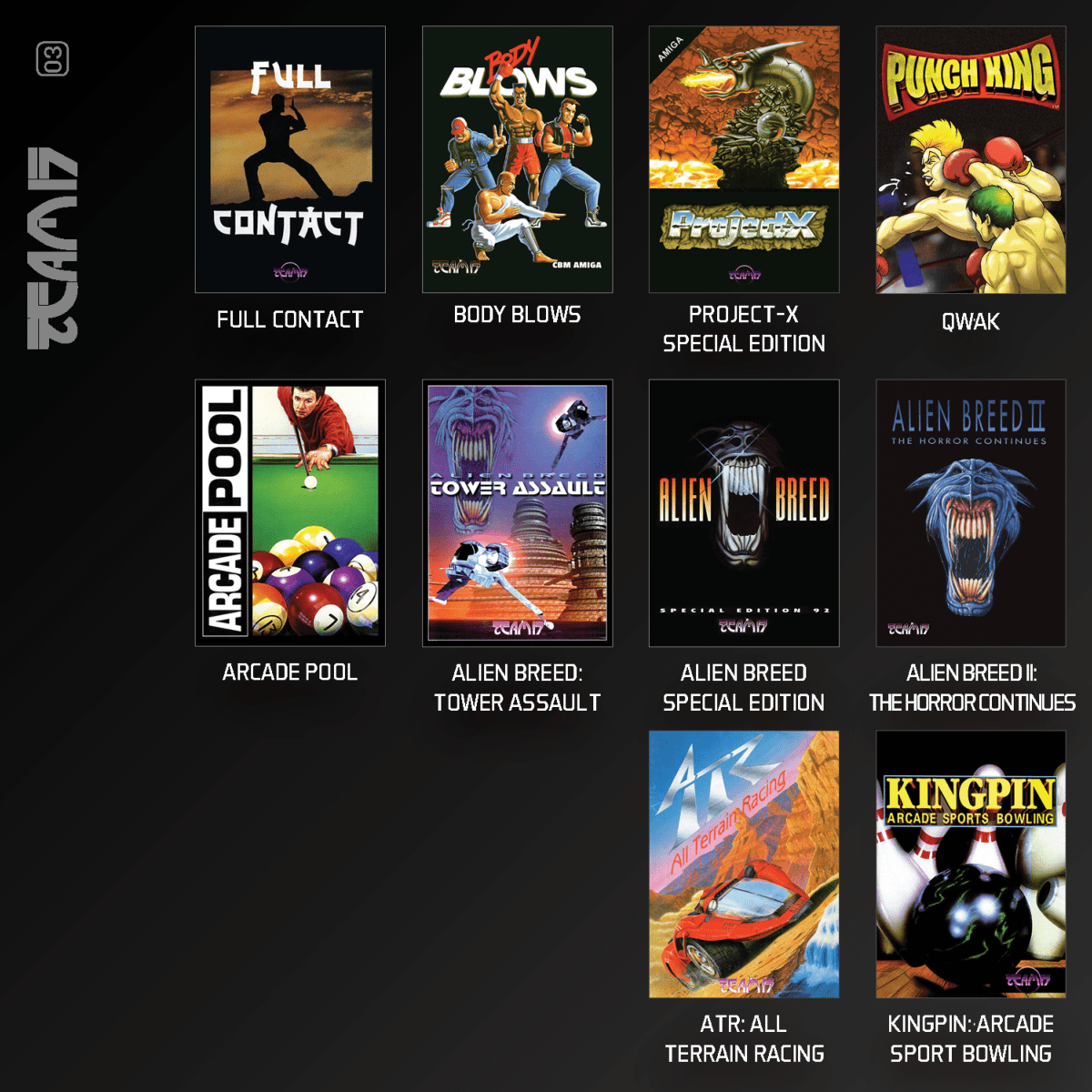 Blaze Evercade - Team 17 Amiga Collection 1 - Cartouche "Home Computers" n° 03 - Jeux Rétro - Evercade - Shop Just for Games