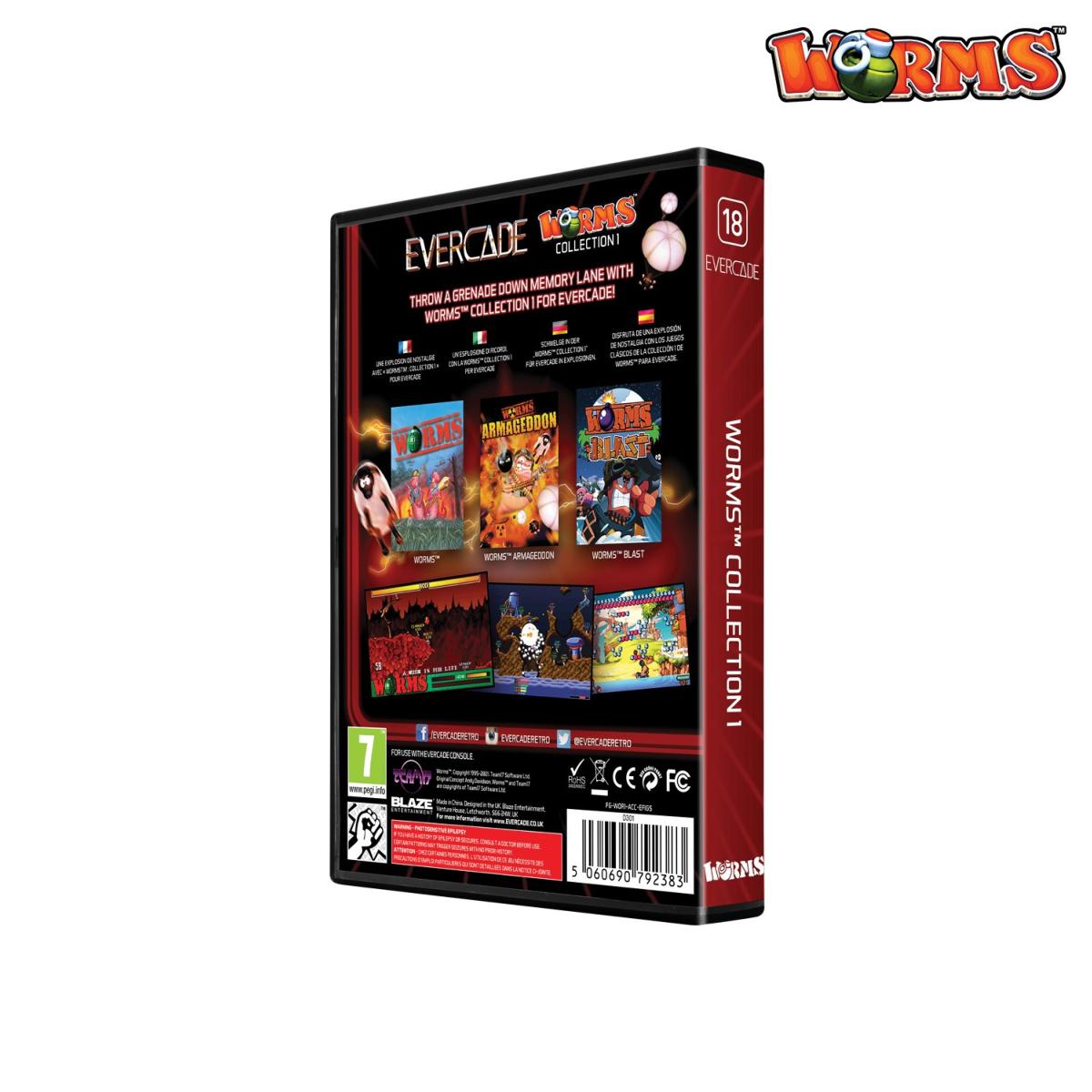 Blaze Evercade - Worms Collection 1 - Cartouche n° 18 - Jeux Rétro - Evercade - Shop Just for Games