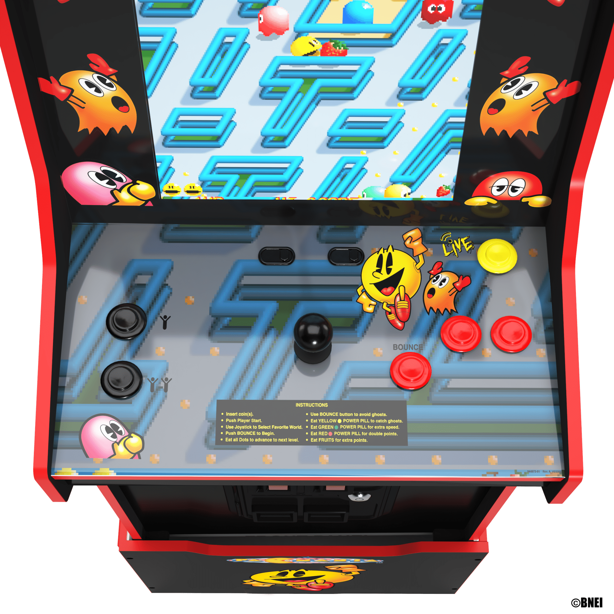Borne Arcade1Up Bandai Namco Legacy Entertainment Pac-Mania Edition Arcade Machine - Borne arcade - Arcade1Up - Shop Just for Games