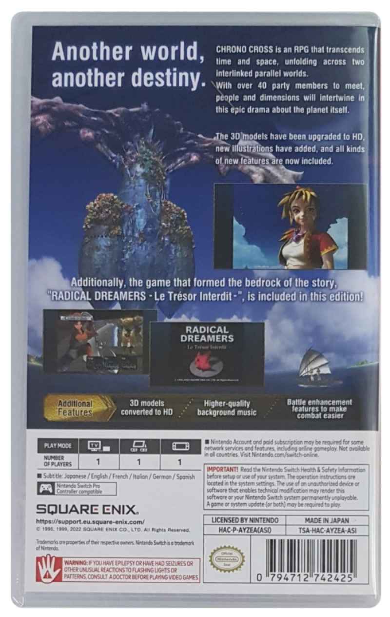 Chrono Cross the Radical Dreamers Edition Nintendo Switch - Import Asie - Jeux Vidéo Physique - SQUARE ENIX - Shop Just for Games