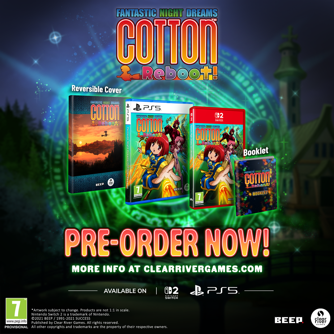Cotton Reboot! SWITCH 2 - Jeux Vidéo Physique - Clear River Games - Shop Just for Games