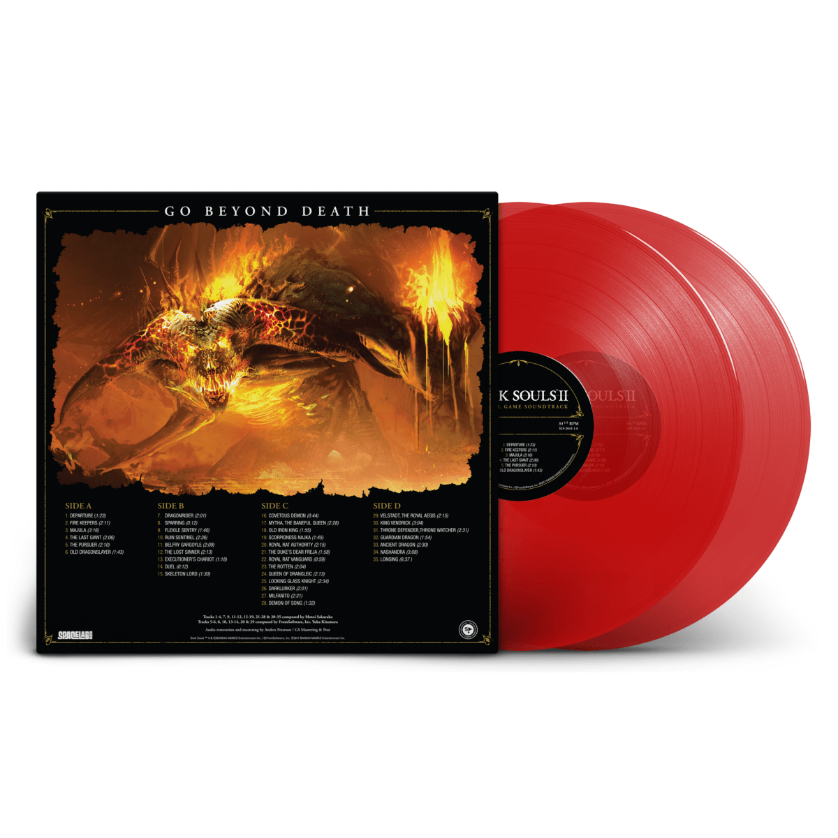 Dark Souls II - Original Soundtrack - Limited Red Edition 2LP - Vinyles - SpaceLab9 - Shop Just for Games
